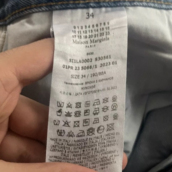 NWT Maison Margiela Paris SSENSE - 5 Pocket Painted Jeans-SIZE 34-6382 - Picture 8 of 8